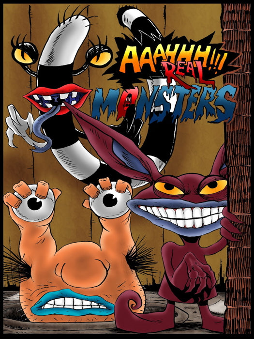 Aaahh!!! Real Monsters Cartoon TV Series Cool Art Wall Art Print Poster
