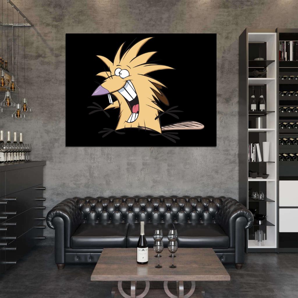 Norbert Foster Beaver The Angry Beavers Cartoon TV Series Cool Art Wall Art Print Poster