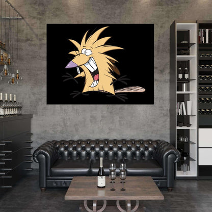 Norbert Foster Beaver The Angry Beavers Cartoon TV Series Cool Art Wall Art Print Poster