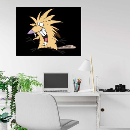 Norbert Foster Beaver The Angry Beavers Cartoon TV Series Cool Art Wall Art Print Poster
