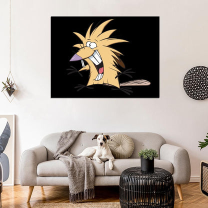 Norbert Foster Beaver The Angry Beavers Cartoon TV Series Cool Art Wall Art Print Poster