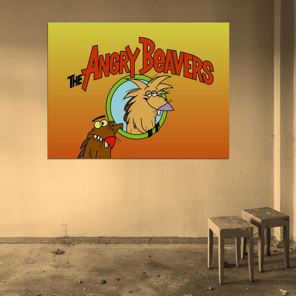 Norbert Daggett The Angry Beavers Cartoon TV Series Cool Art Wall Art Print Poster