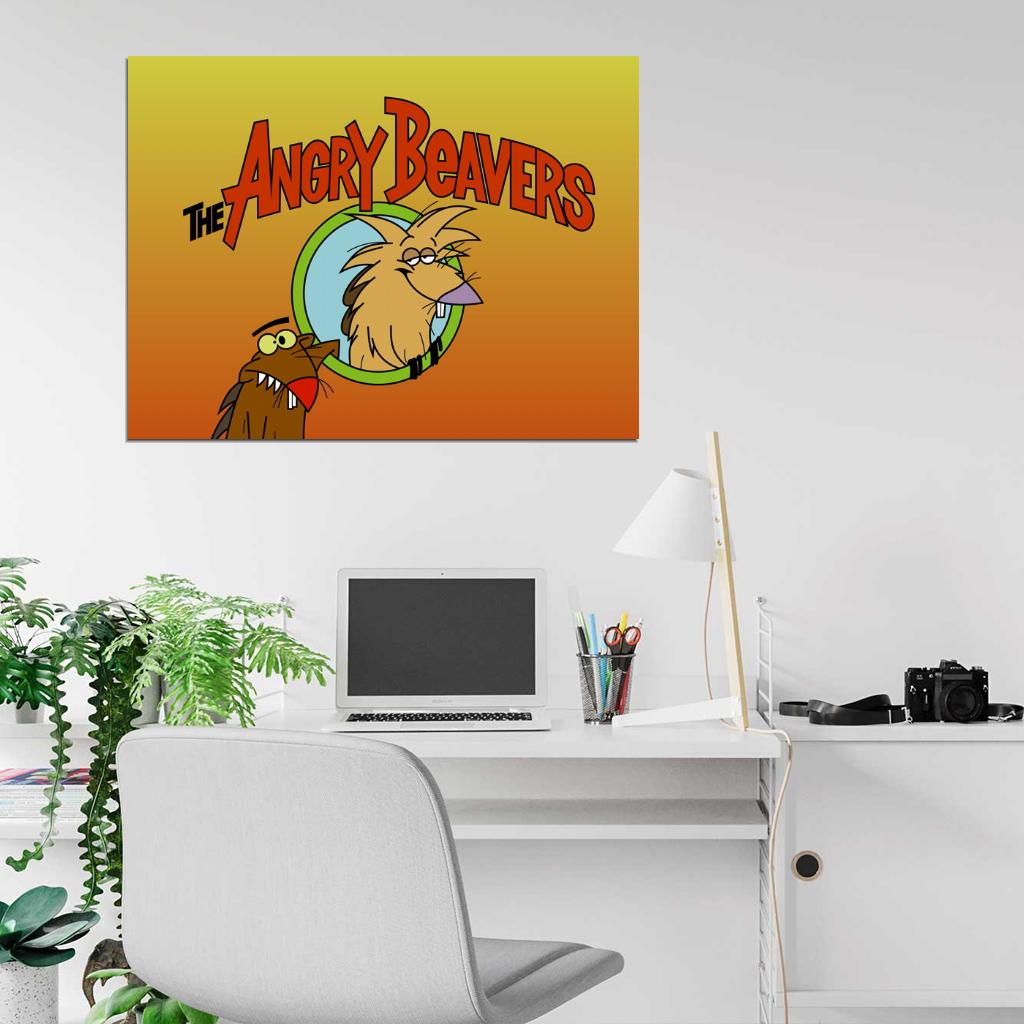 Norbert Daggett The Angry Beavers Cartoon TV Series Cool Art Wall Art Print Poster