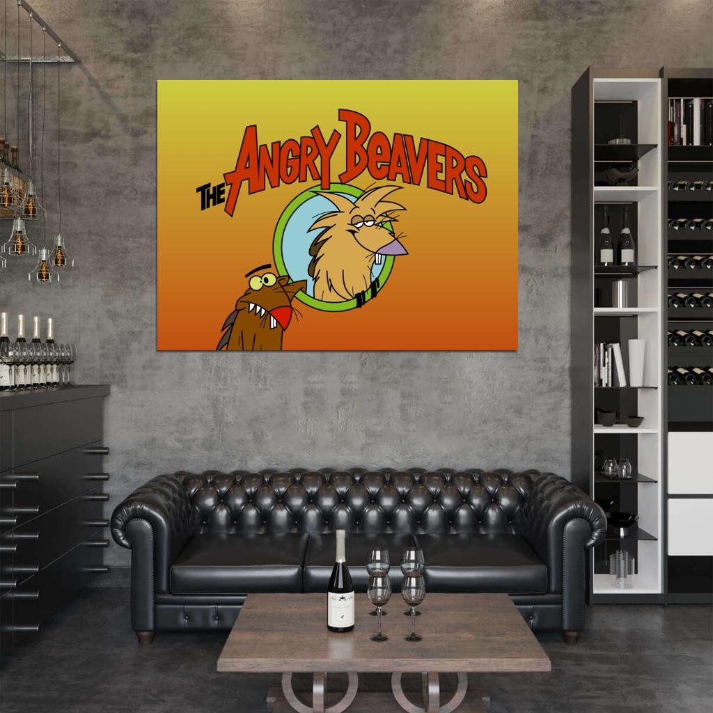 Norbert Daggett The Angry Beavers Cartoon TV Series Cool Art Wall Art Print Poster