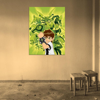 Ben 10 Aliens Cool Amazing Cartoon TV Series Art Wall Art Print Poster