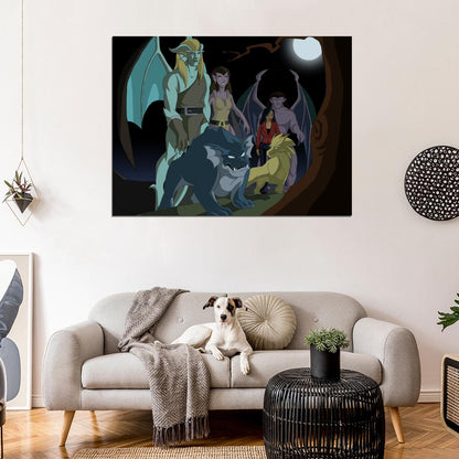 Gargoyles Characters Cartoon TV Series Art Wall Art Print Poster