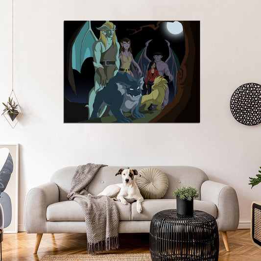 Gargoyles Characters Cartoon TV Series Art Wall Art Print Poster