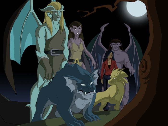 Gargoyles Characters Cartoon TV Series Art Wall Art Print Poster