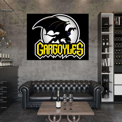 Gargoyles Logo Cartoon TV Series Art Wall Art Print Poster