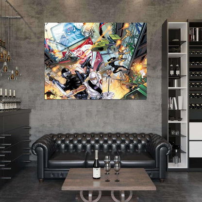 G.I. Joe vs Cobra Battle Amazing Art Wall Art Print Poster