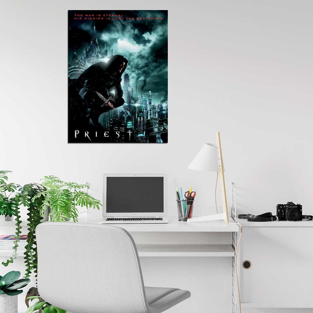Priest 2011 Movie Paul Bettany Wall Art Print Poster