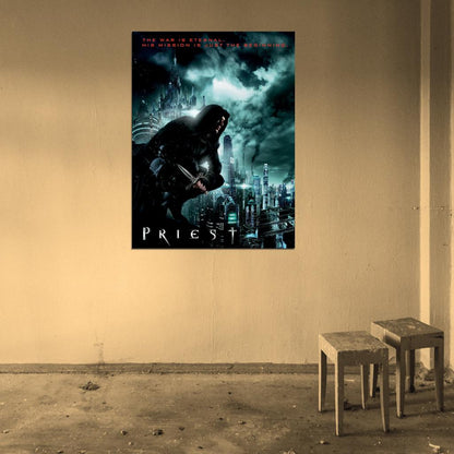 Priest 2011 Movie Paul Bettany Wall Art Print Poster