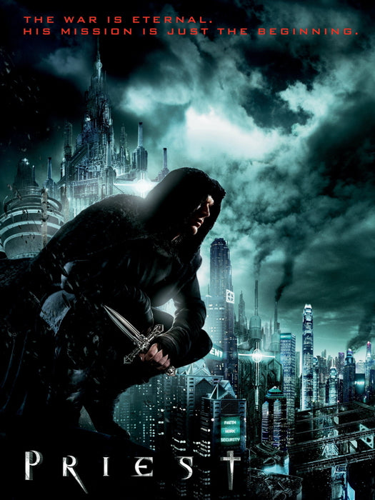 Priest 2011 Movie Paul Bettany Wall Art Print Poster