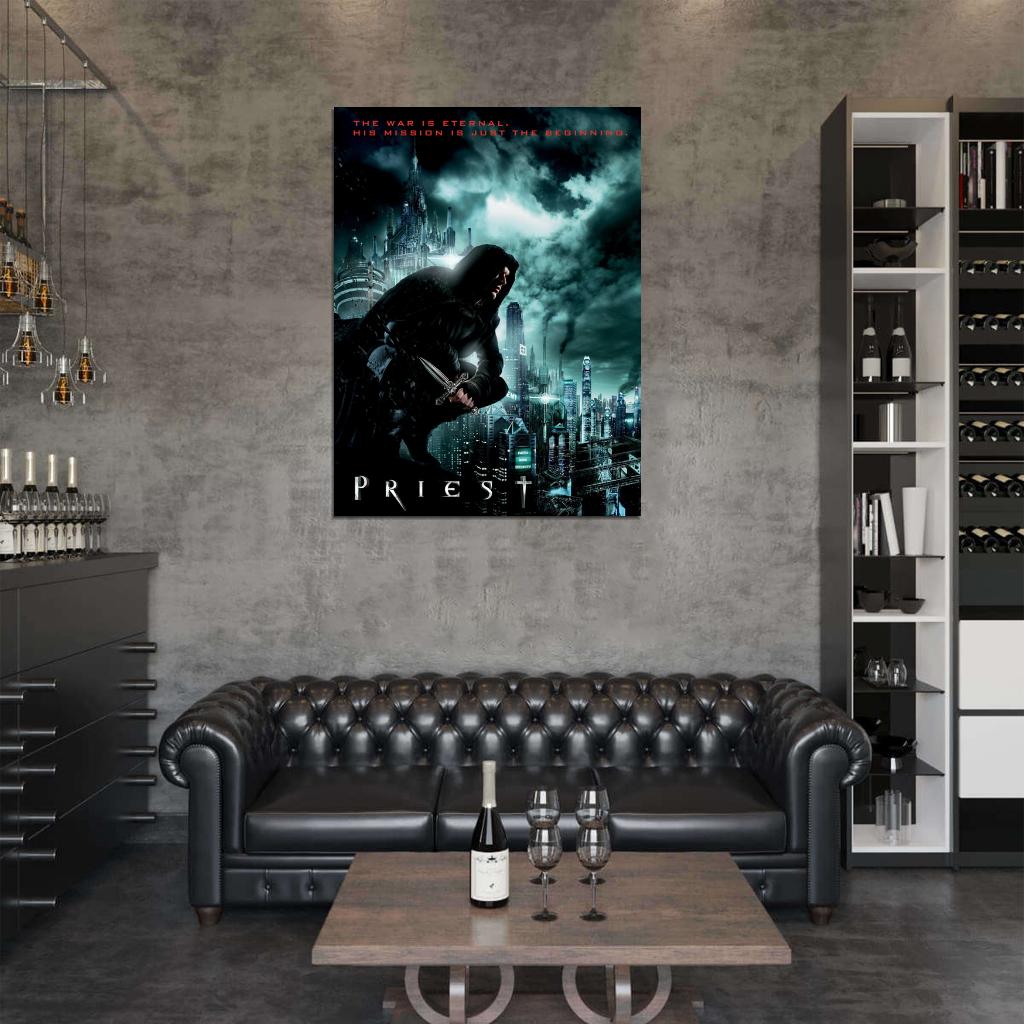 Priest 2011 Movie Paul Bettany Wall Art Print Poster