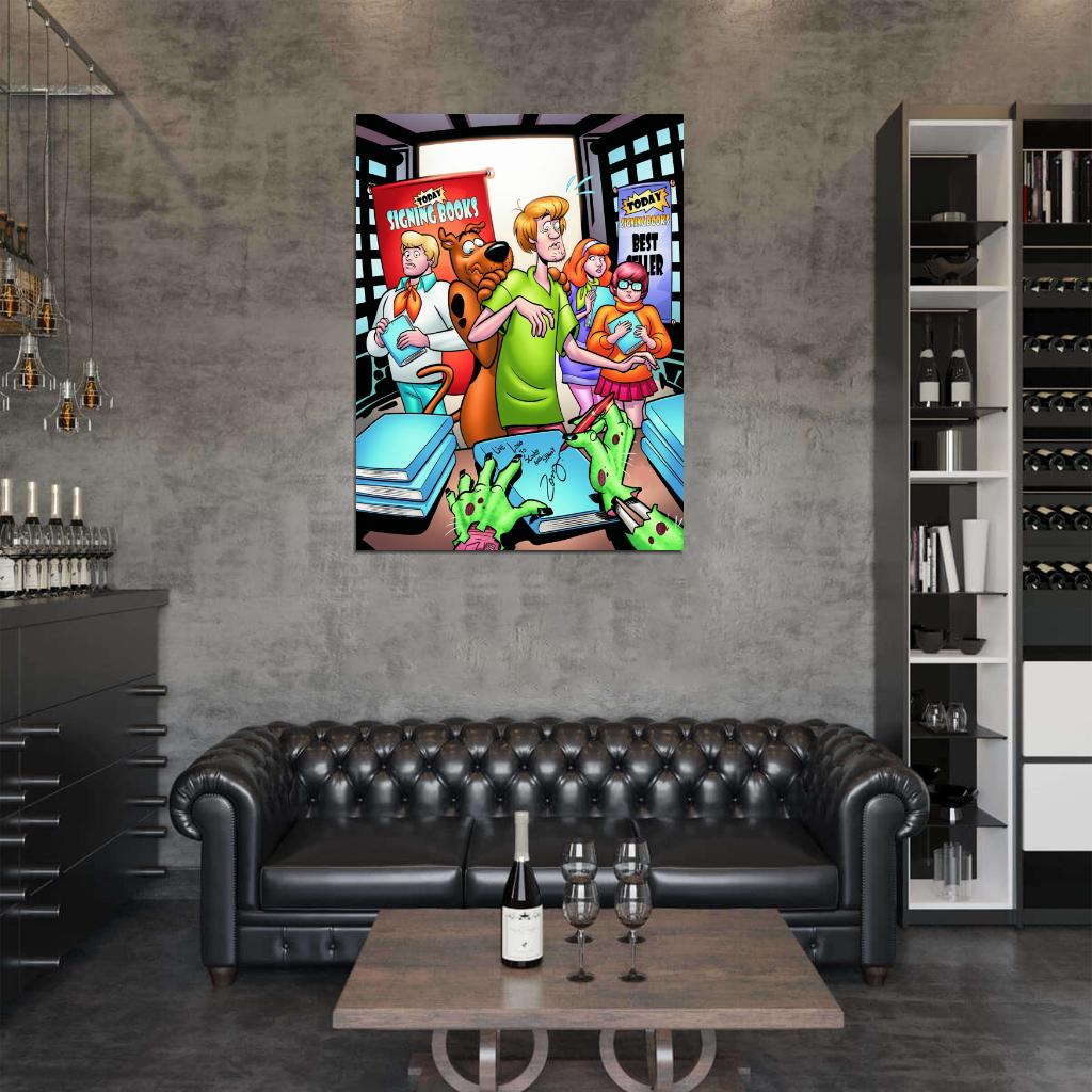Scooby-Doo Cool Cartoon Art Shaggy Fred Velma Daphne Wall Art Print Poster