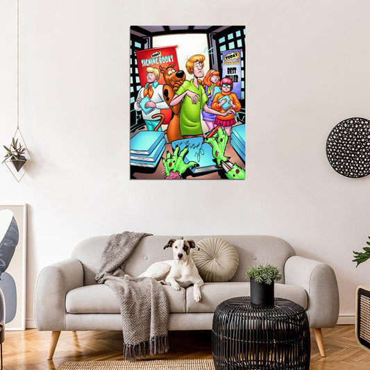 Scooby-Doo Cool Cartoon Art Shaggy Fred Velma Daphne Wall Art Print Poster