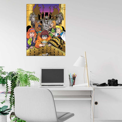 Scooby-Doo! Mummy Cool Cartoon Art Wall Art Print Poster