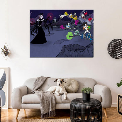 Super Robot Monkey Team Hyperforce Go! SRMTHFG Cartoon Art Wall Art Print Poster