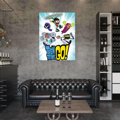 Teen Titans Go! Cartoon TV Series Art Wall Art Print Poster