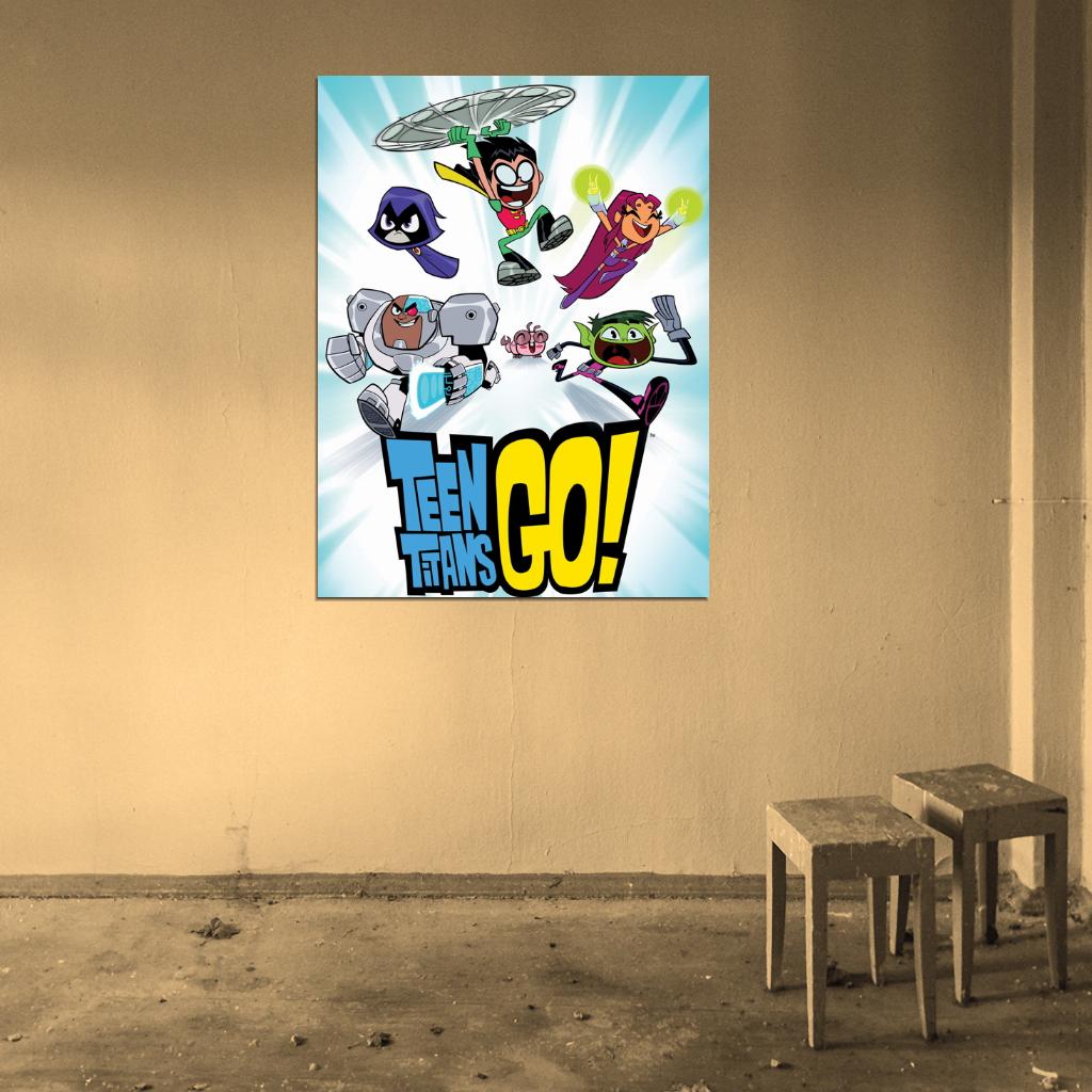 Teen Titans Go! Cartoon TV Series Art Wall Art Print Poster