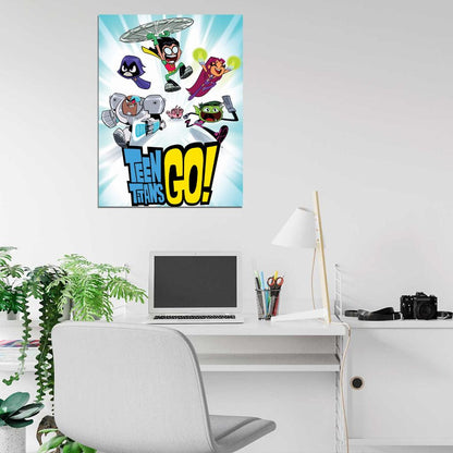 Teen Titans Go! Cartoon TV Series Art Wall Art Print Poster