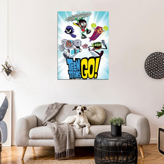 Teen Titans Go! Cartoon TV Series Art Wall Art Print Poster