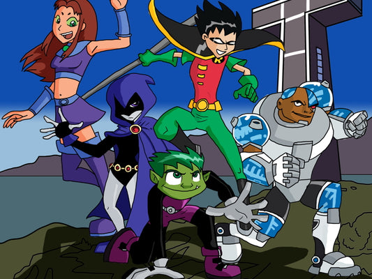 Teen Titans Go! Characters Cartoon TV Series Art Wall Art Print Poster