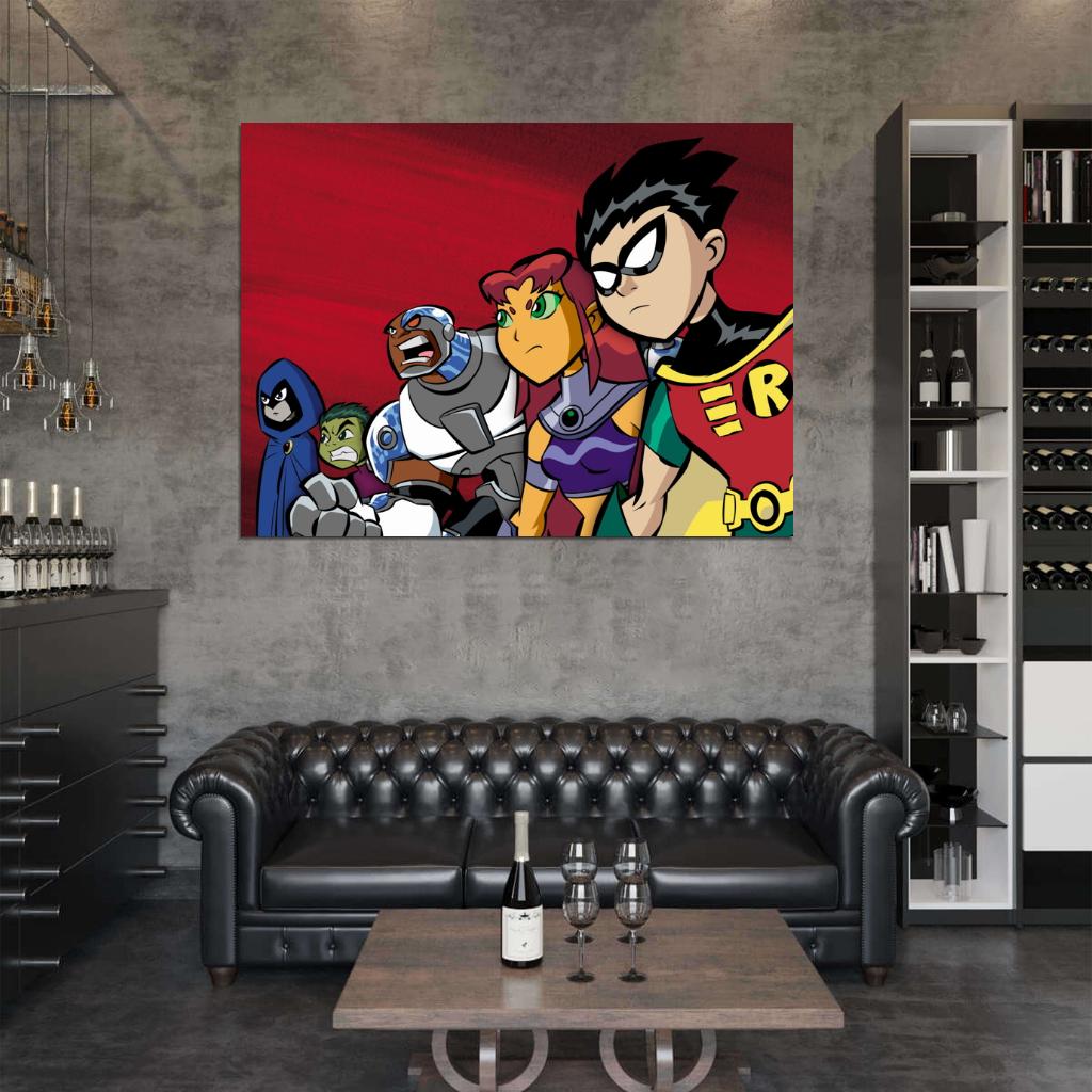 Teen Titans Go! Cartoon TV Series Cool Art Wall Art Print Poster