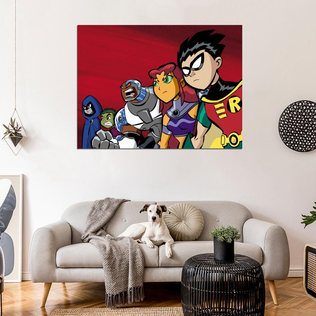 Teen Titans Go! Cartoon TV Series Cool Art Wall Art Print Poster