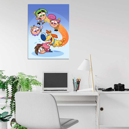 The Fairly OddParents Cartoon TV Series Art Wall Art Print Poster