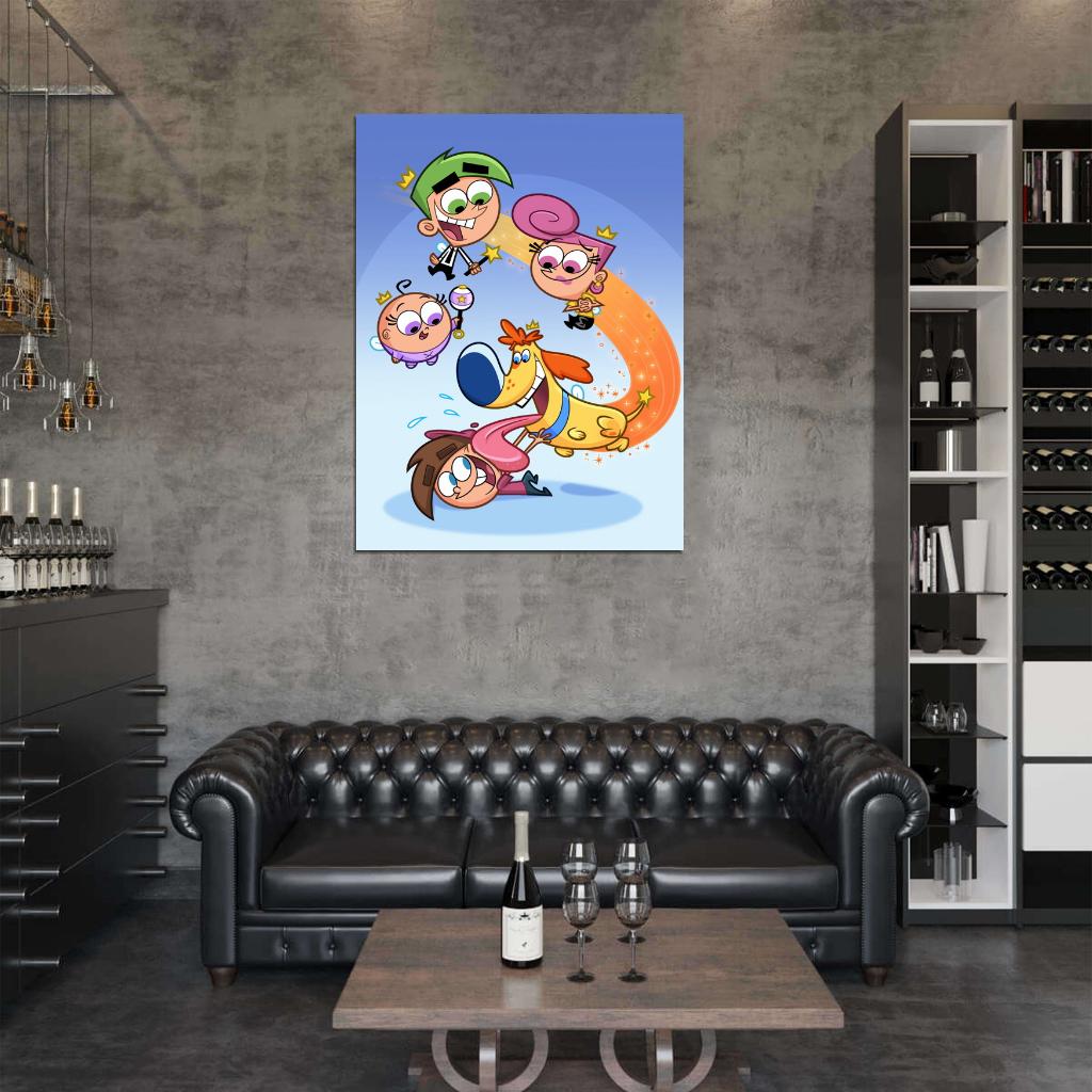 The Fairly OddParents Cartoon TV Series Art Wall Art Print Poster