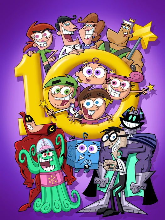 The Fairly OddParents Characters Cartoon TV Series Art Wall Art Print Poster