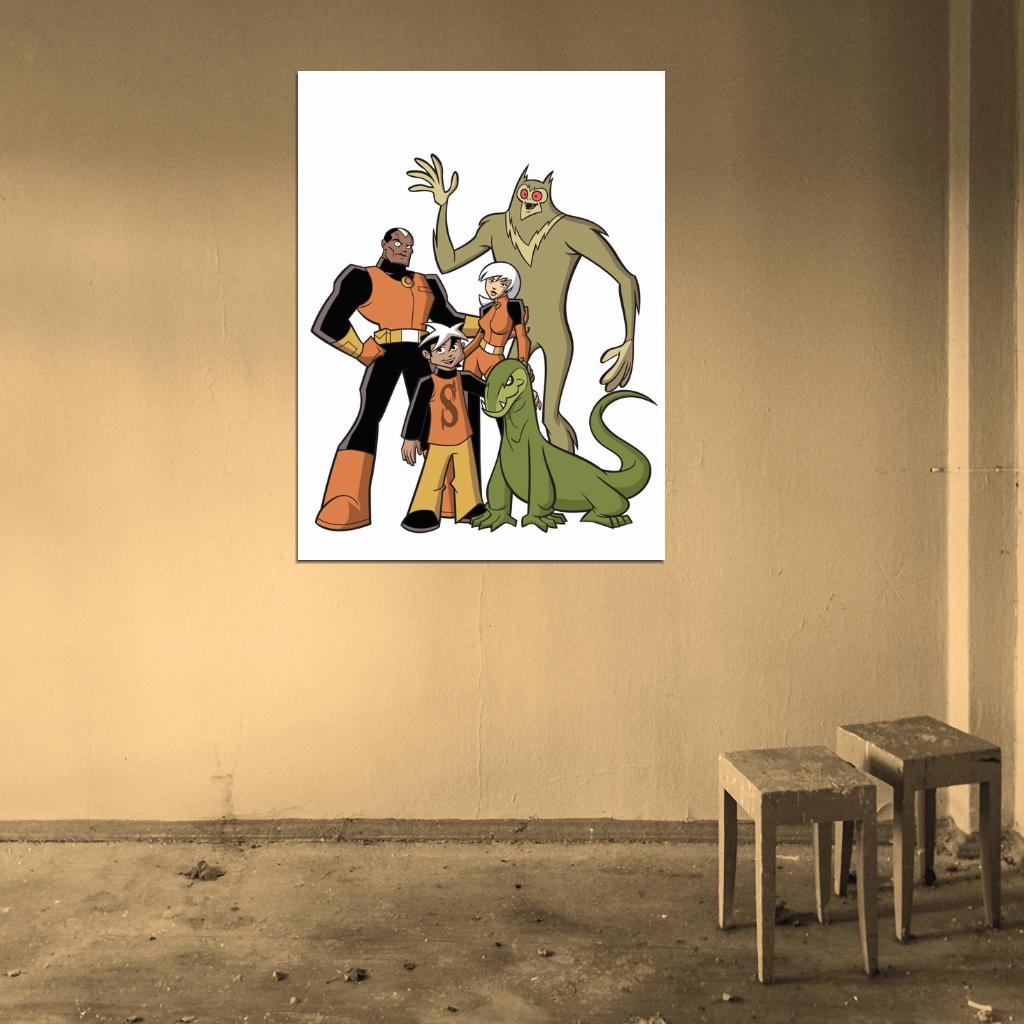 The Secret Saturdays Characters Cartoon TV Series Art Wall Art Print Poster