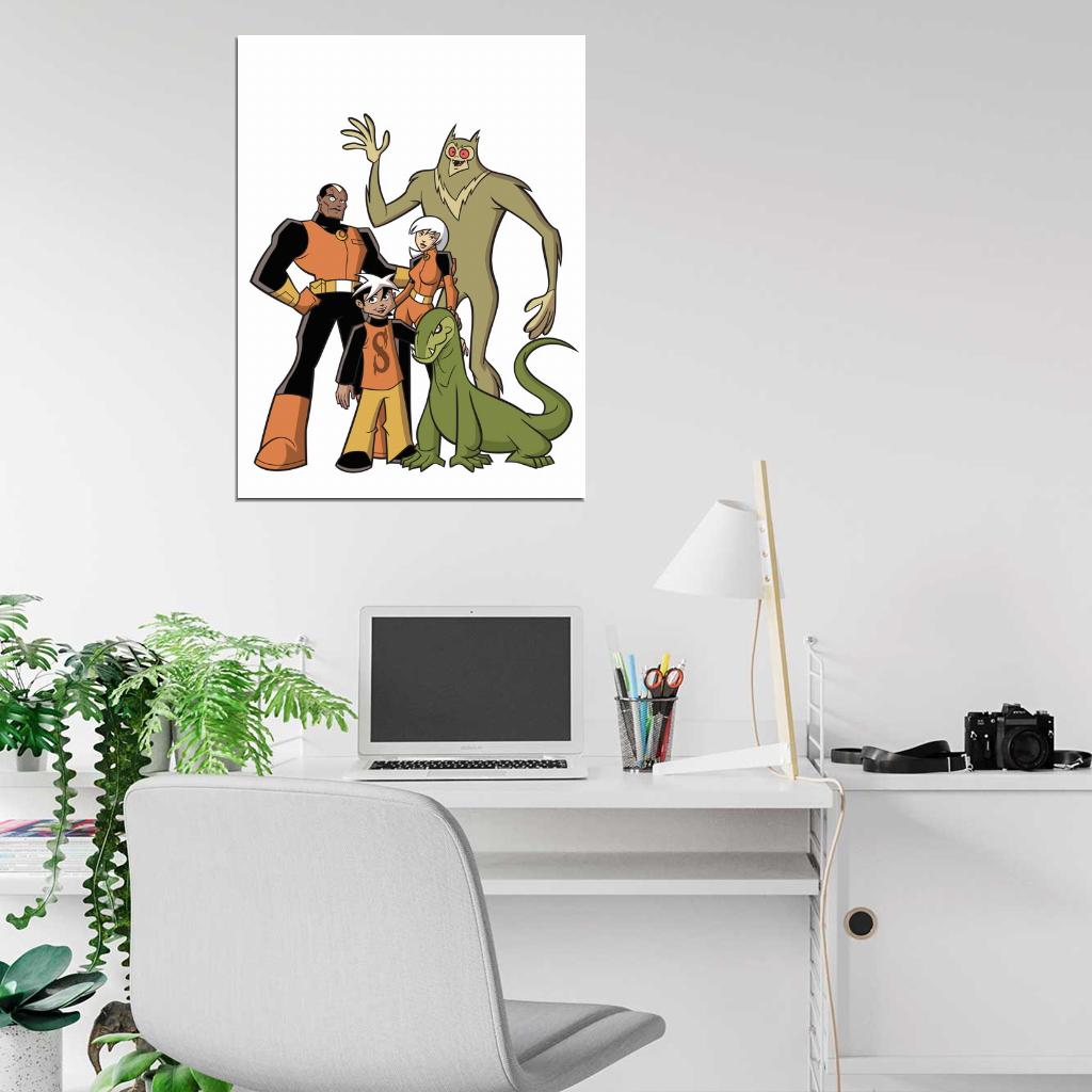 The Secret Saturdays Characters Cartoon TV Series Art Wall Art Print Poster