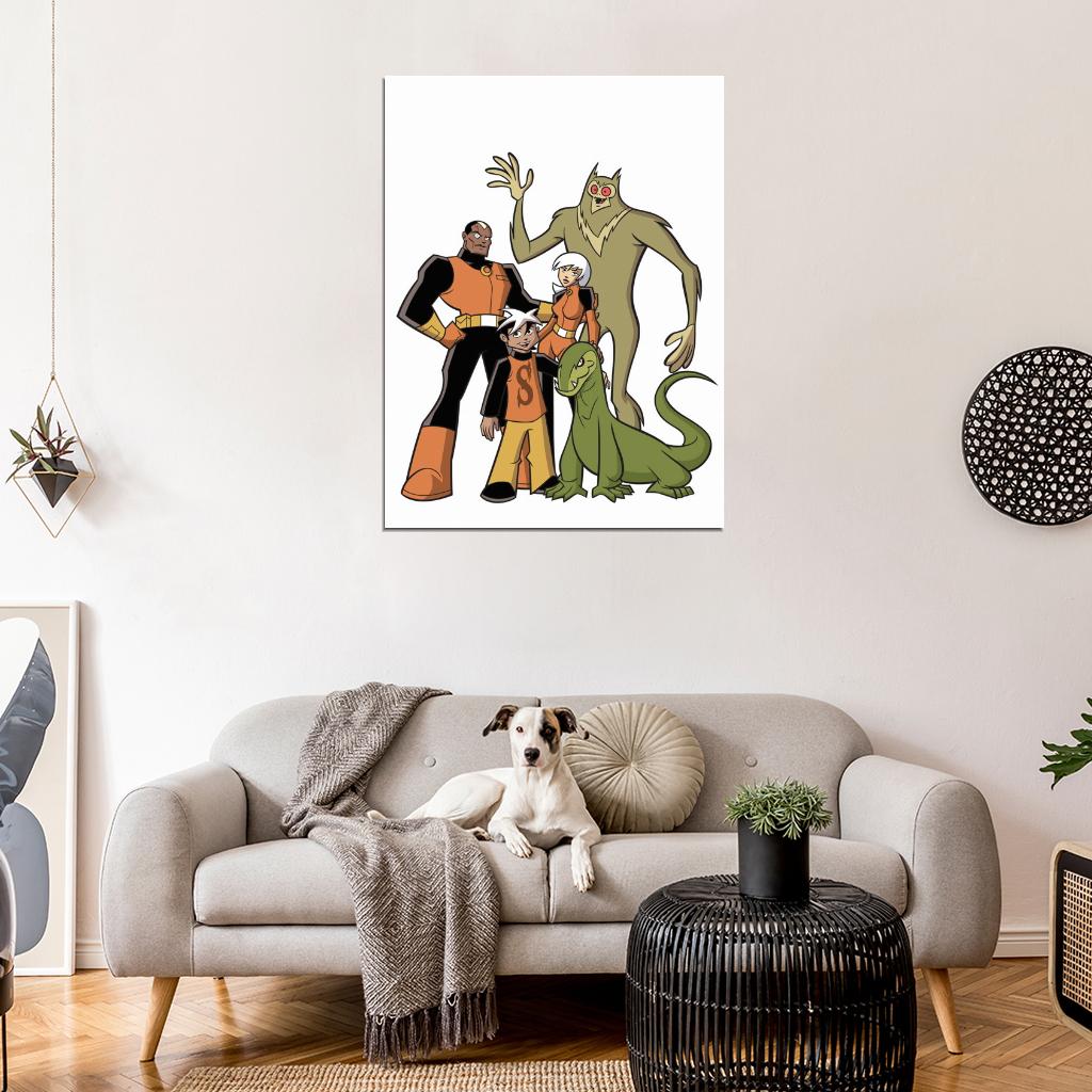 The Secret Saturdays Characters Cartoon TV Series Art Wall Art Print Poster