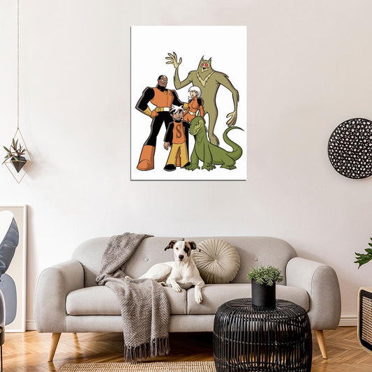 The Secret Saturdays Characters Cartoon TV Series Art Wall Art Print Poster