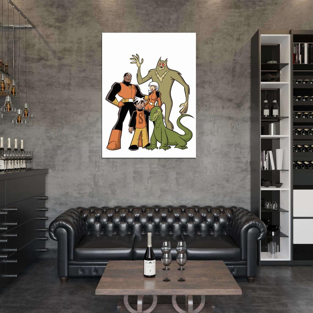 The Secret Saturdays Characters Cartoon TV Series Art Wall Art Print Poster