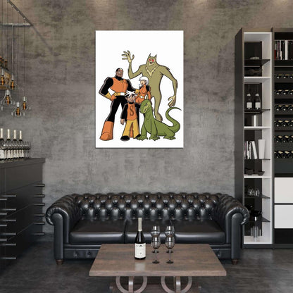 The Secret Saturdays Characters Cartoon TV Series Art Wall Art Print Poster