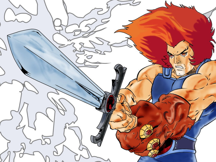 Lion-O Sword ThunderCats Cartoon TV Series Awesome Art Wall Art Print Poster