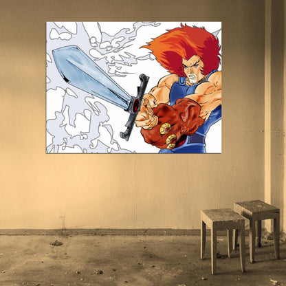 Lion-O Sword ThunderCats Cartoon TV Series Awesome Art Wall Art Print Poster