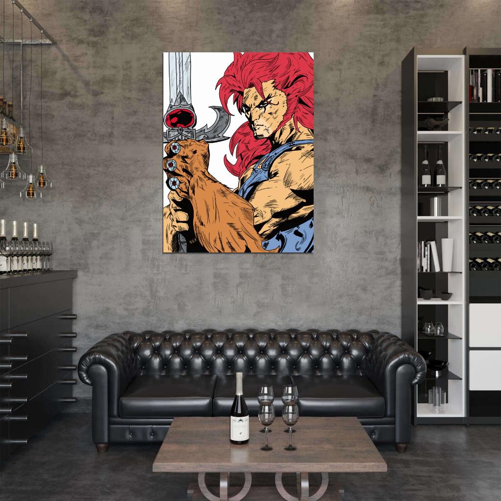 Lion-O Sword ThunderCats Cartoon TV Series Awesome Art Wall Art Print Poster