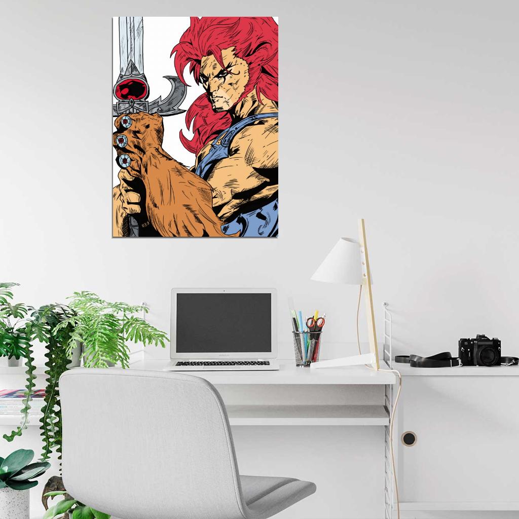 Lion-O Sword ThunderCats Cartoon TV Series Awesome Art Wall Art Print Poster