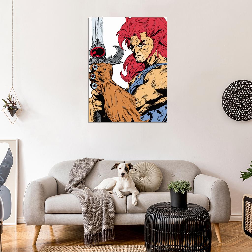 Lion-O Sword ThunderCats Cartoon TV Series Awesome Art Wall Art Print Poster