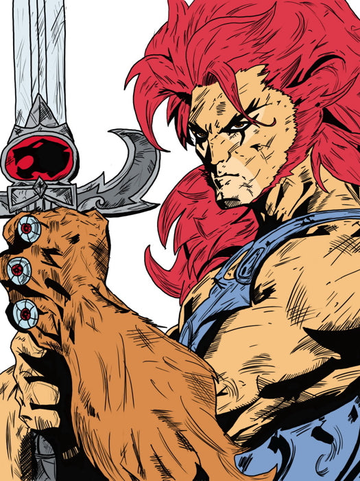 Lion-O Sword ThunderCats Cartoon TV Series Awesome Art Wall Art Print Poster