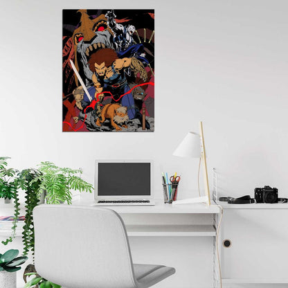 ThunderCats Characters Cartoon TV Series Awesome Art Wall Art Print Poster