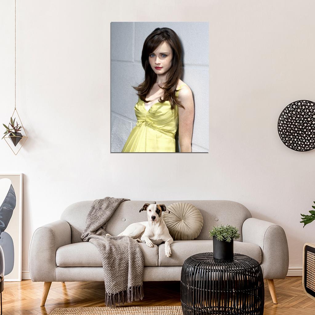 Alexis Bledel Cute Actress Beautiful Model Girl Wall Art Print Poster