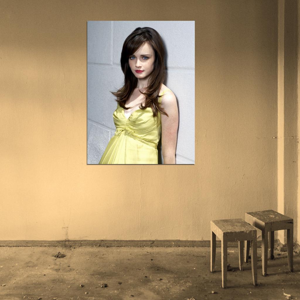 Alexis Bledel Cute Actress Beautiful Model Girl Wall Art Print Poster
