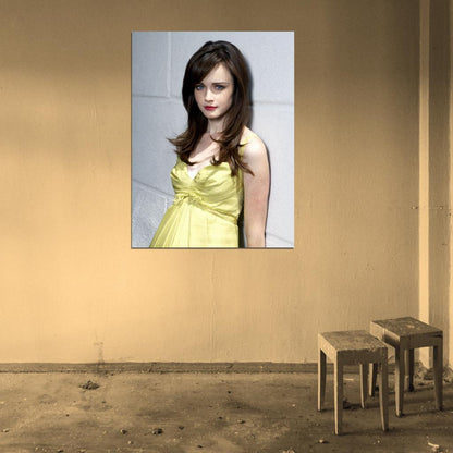Alexis Bledel Cute Actress Beautiful Model Girl Wall Art Print Poster