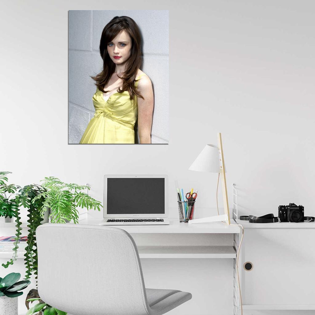 Alexis Bledel Cute Actress Beautiful Model Girl Wall Art Print Poster