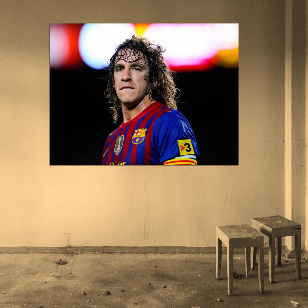 Carles Puyol FC Soccer Football Sport Wall Art Print Poster